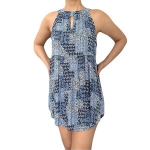 Jane & Delancey Boho Mini Halter Dress Small